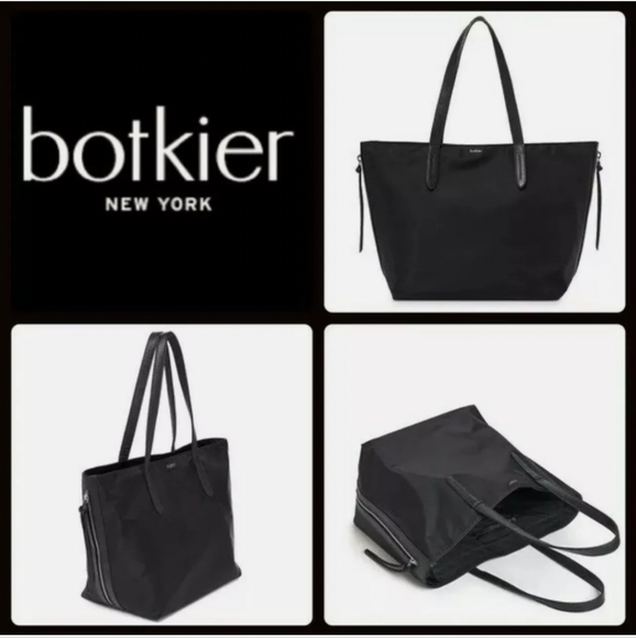 New Botkier New York Bond Black Nylon Zip Tote Bag. - Picture 2 of 16